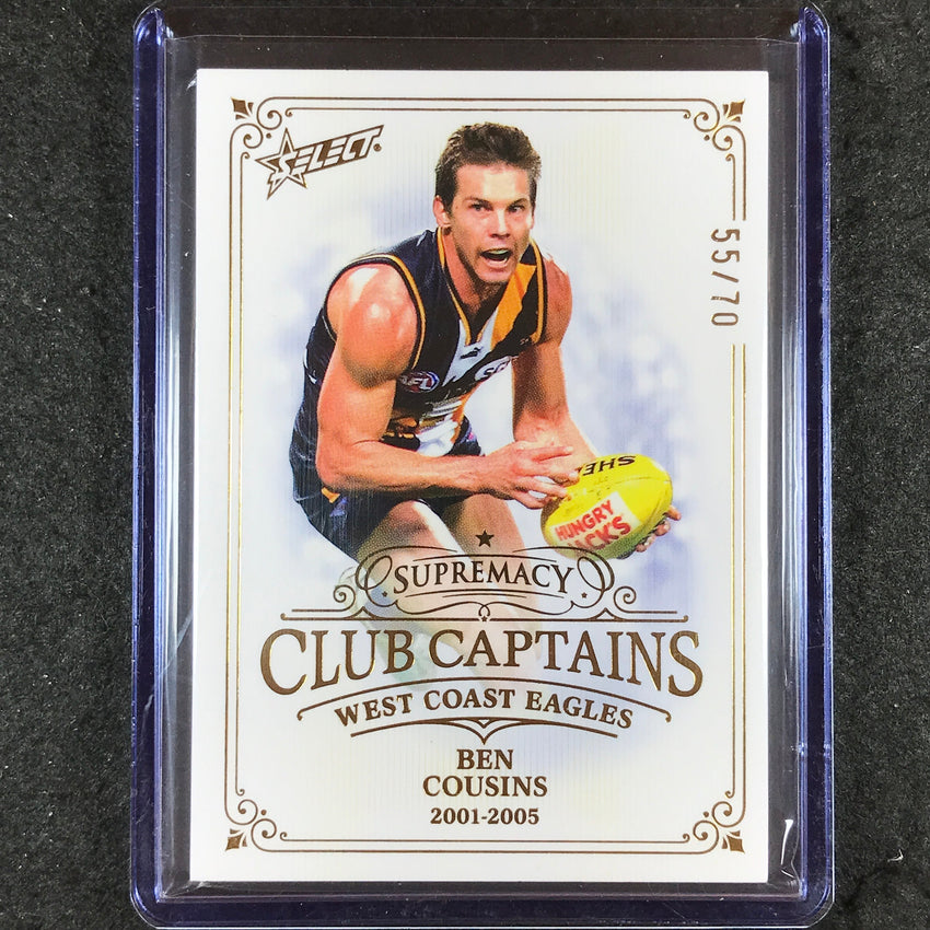 2024 Select AFL Supremacy BEN COUSINS Club Captains 55/70 #67