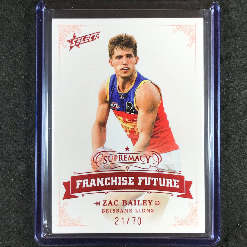 2024 Select AFL Supremacy ZAC BAILEY Franchise Future 21/70 #3