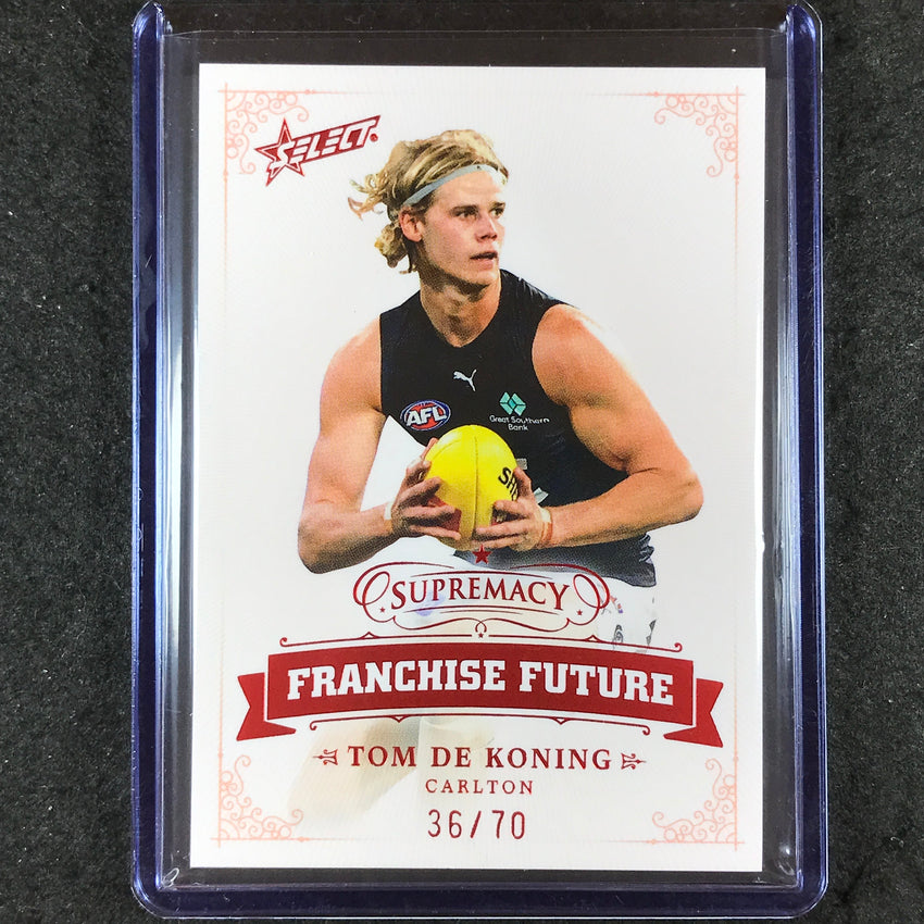2024 Select AFL Supremacy TOM DE KONING Franchise Future 36/70 #6