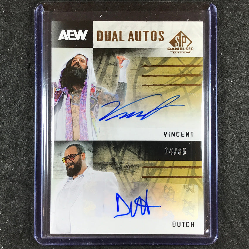 2025 AEW SP Game Used VINCENT DUTCH Dual Autographs 14/35