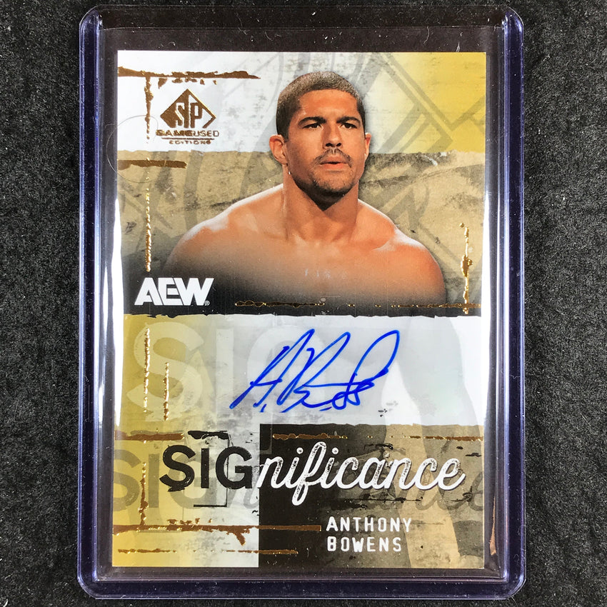 2025 AEW SP Game Used ANTHONY BOWENS SIGnficance Auto #AB