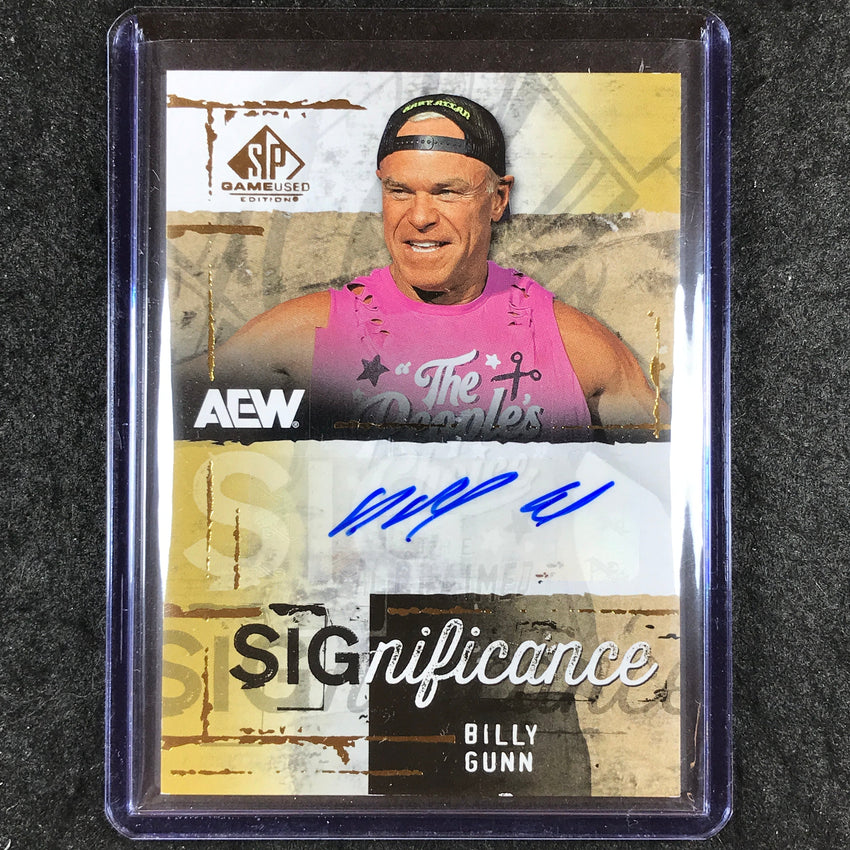 2025 AEW SP Game Used BILLY GUNN SIGnficance Auto #BG