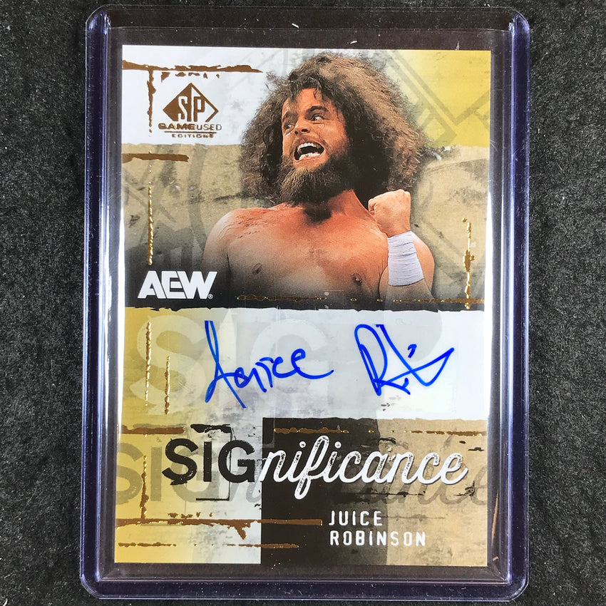 2025 AEW SP Game Used JUICE ROBINSON SIGnficance Auto #JR