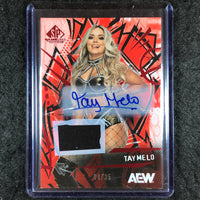 2025 AEW SP Game Used TAY MELO Memorabilia Auto Red 4/35 #78