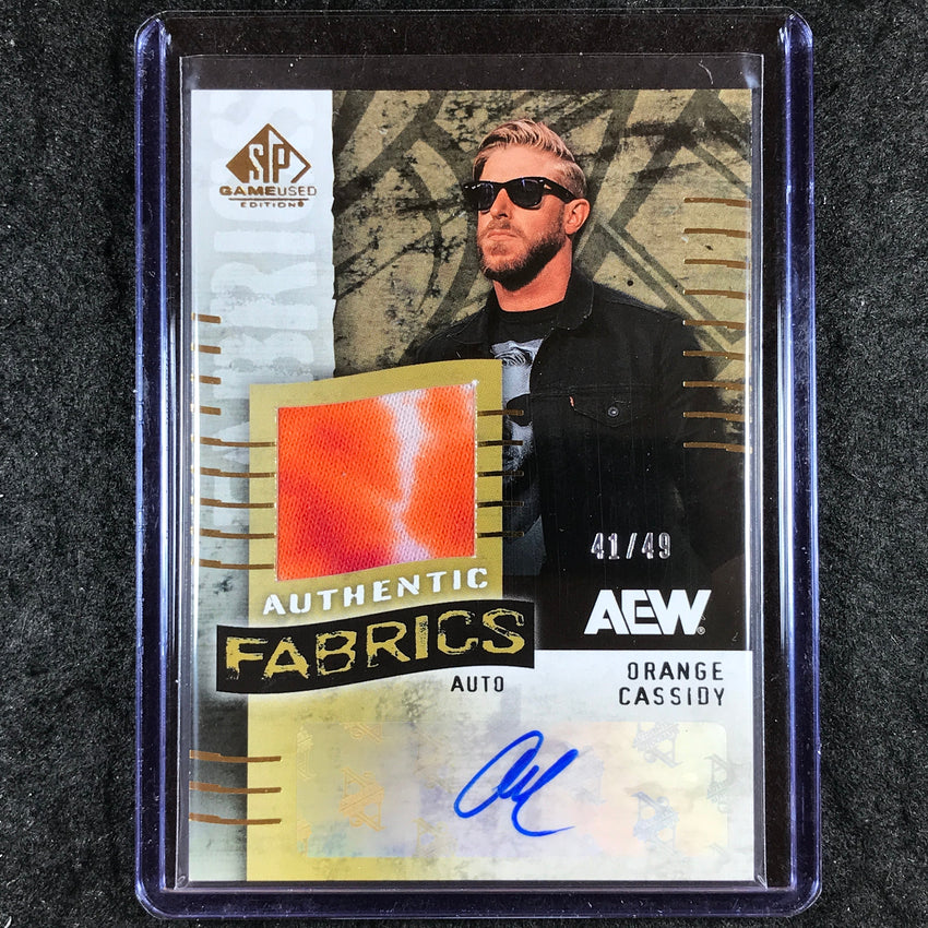 2025 AEW SP Game Used ORANGE CASSIDY Authentic Fabrics Auto 41/49