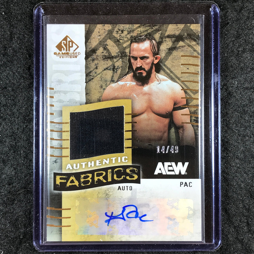 2025 AEW SP Game Used PAC Authentic Fabrics Auto 14/49
