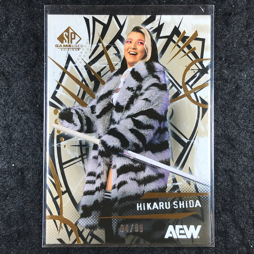 2025 AEW SP Game Used HIKARU SHIDA Base Gold 4/99 #18