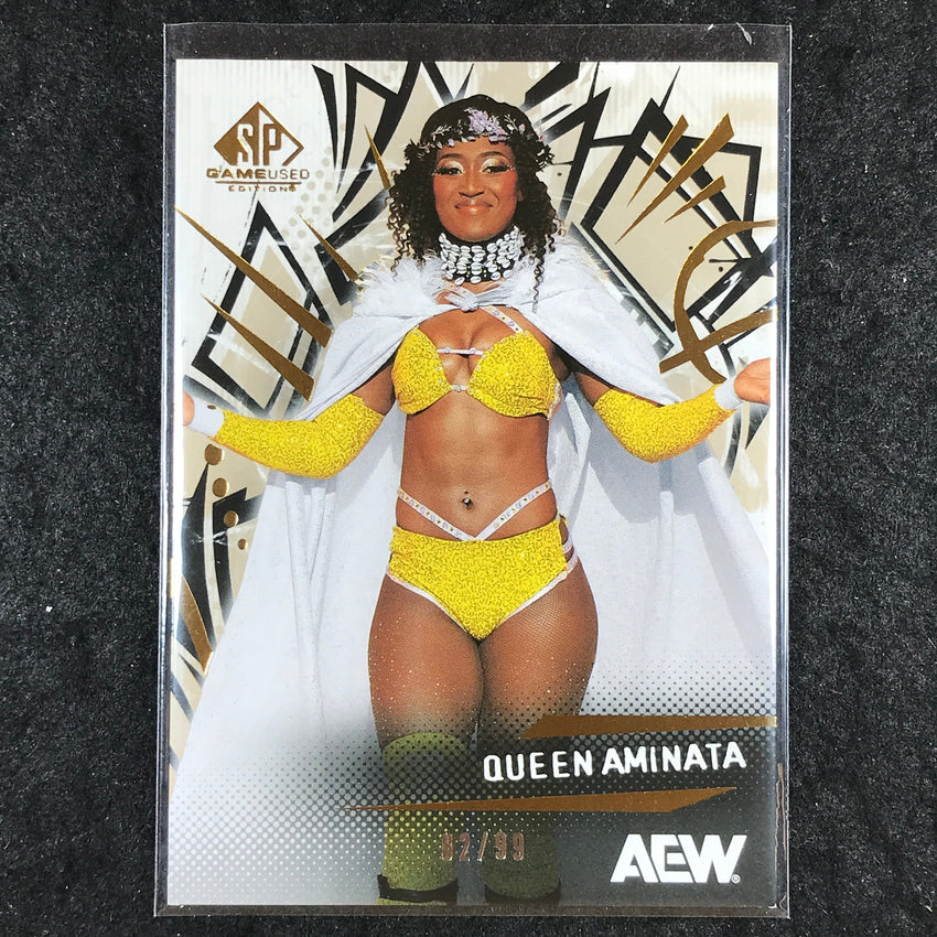 2025 AEW SP Game Used QUEEN AMINATA Base Gold 82/99 #19