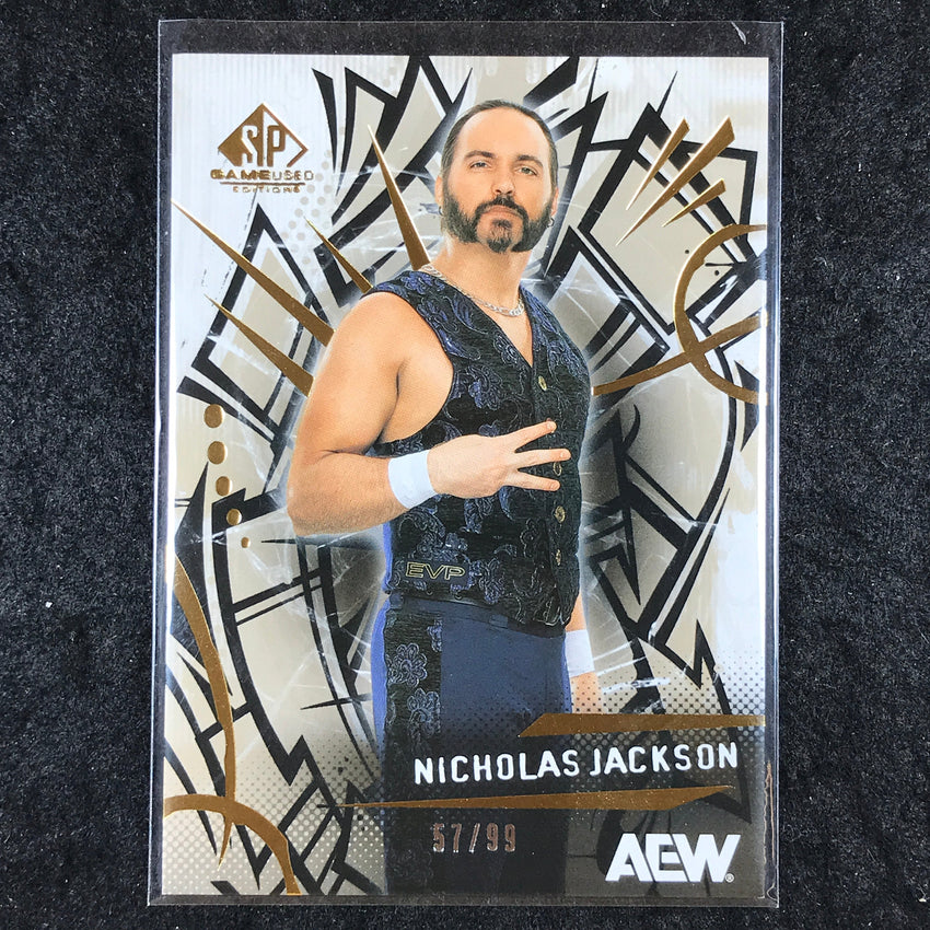2025 AEW SP Game Used NICHOLAS JACKSON Base Gold 57/99 #23