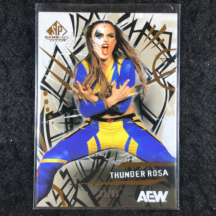 2025 AEW SP Game Used THUNDER ROSA Base Gold 33/99 #48