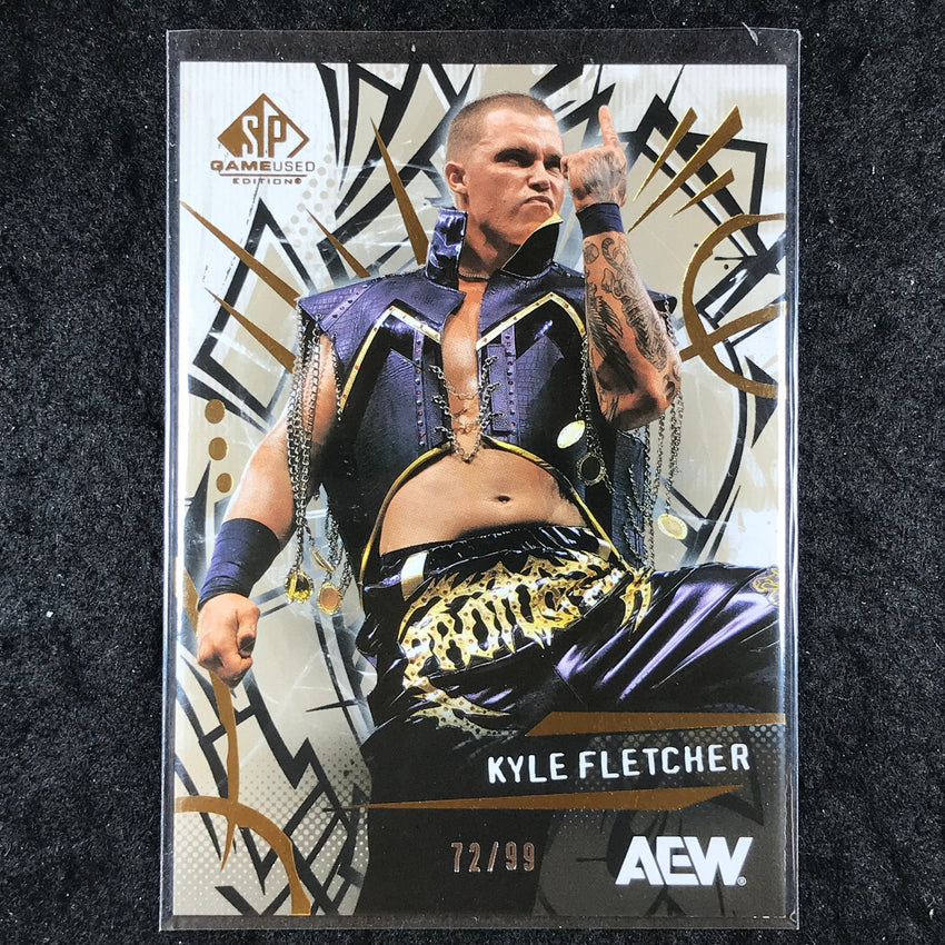 2025 AEW SP Game Used KYLE FLETCHER Base Gold 72/99 #55