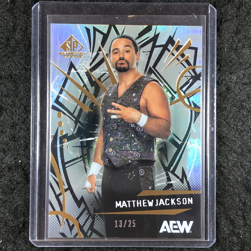 2025 AEW SP Game Used MATTHEW JACKSON Base Rainbow 13/25 #24