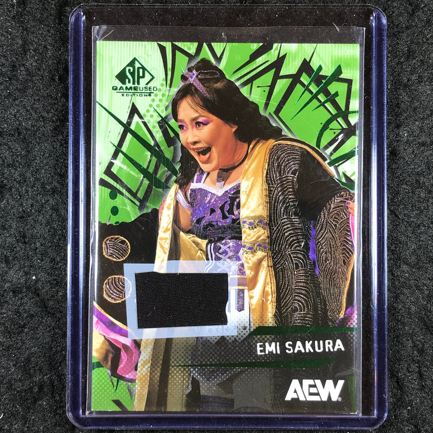 2025 AEW SP Game Used EMI SAKURA Green Memorabilia Relic #8