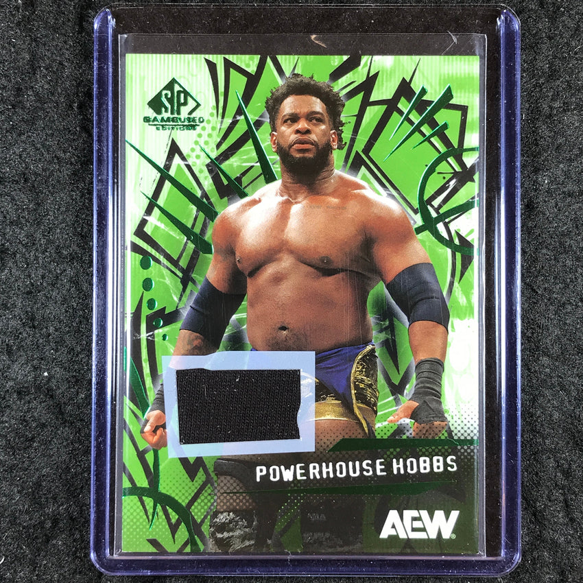 2025 AEW SP Game Used POWERHOUSE HOBBS Green Memorabilia Relic #26