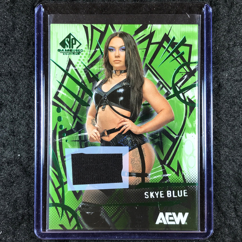 2025 AEW SP Game Used SKYE BLUE Green Memorabilia Relic #43