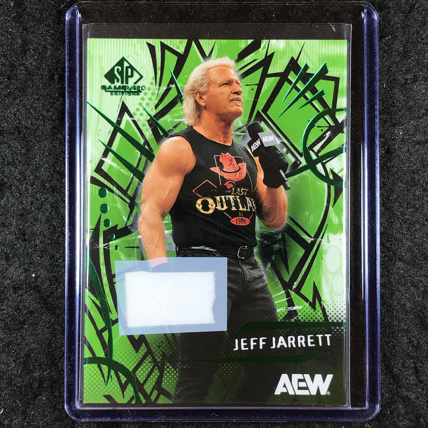 2025 AEW SP Game Used JEFF JARRETT Green Memorabilia Relic #61