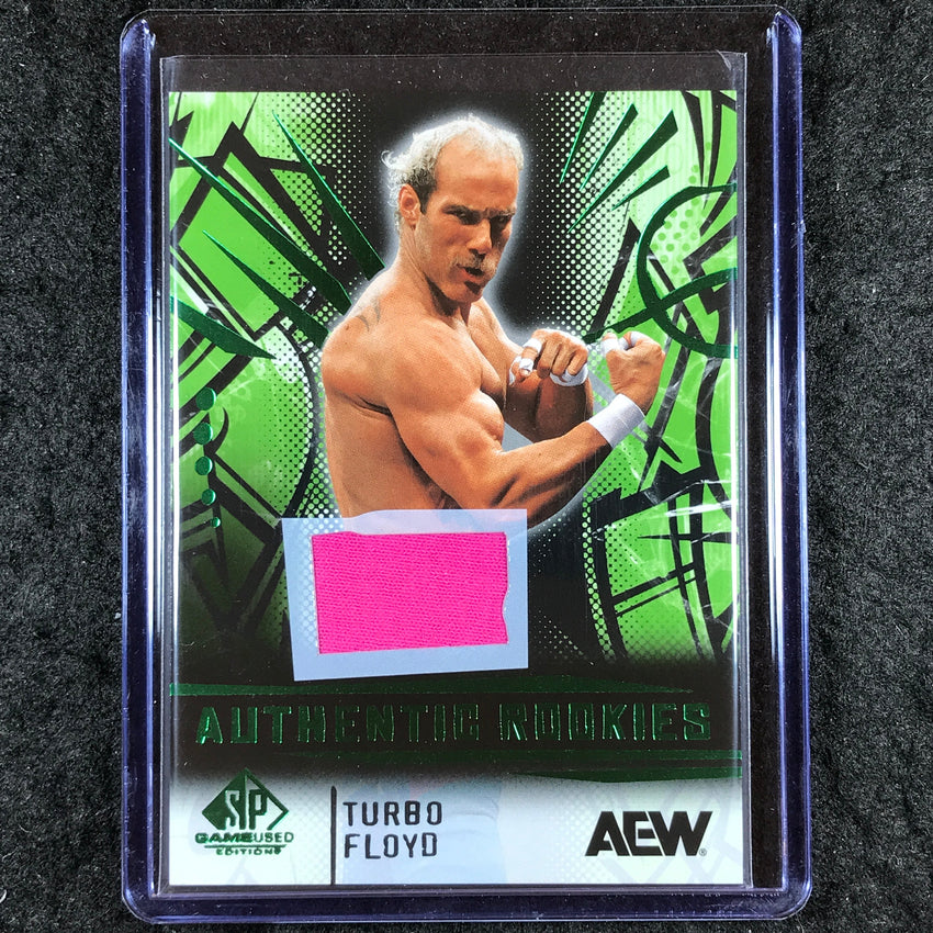 2025 AEW SP Game Used TURBO FLOYD Rookie Green Memorabilia Relic #82