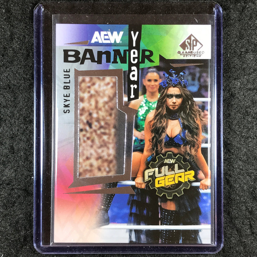 2025 AEW SP Game Used SKYE BLUE Banner Year Event 1 Relic #SB