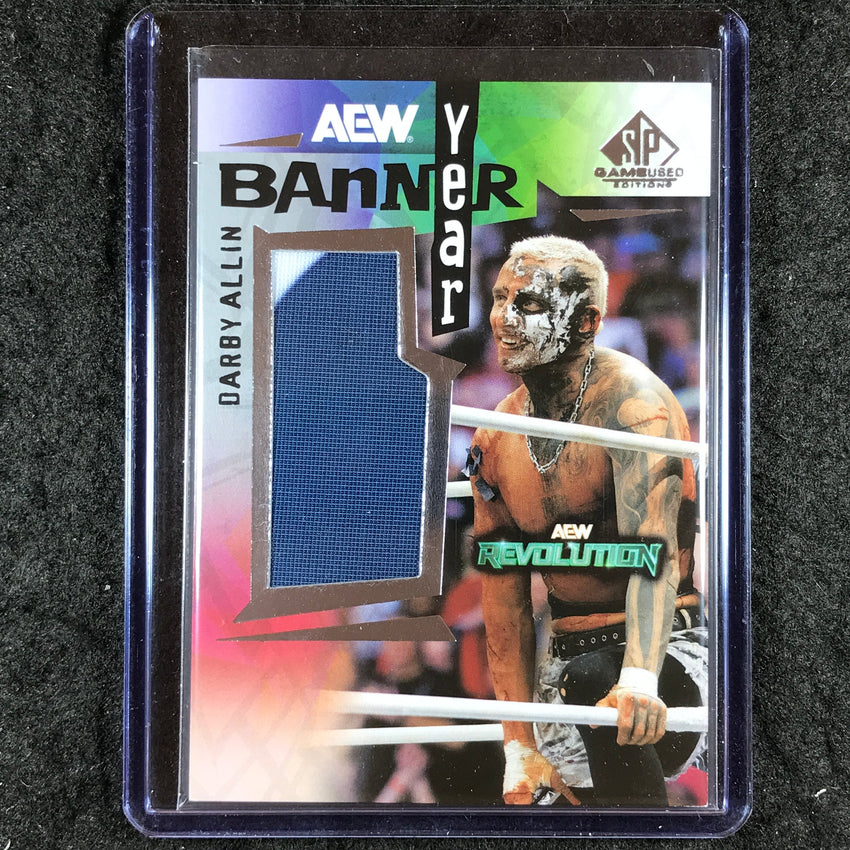 2025 AEW SP Game Used DARBY ALLIN Banner Year Event 2 Relic #DA
