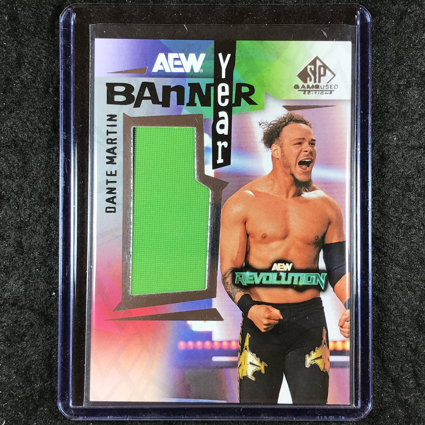 2025 AEW SP Game Used DANTE MARTIN Banner Year Event 2 Relic #DM