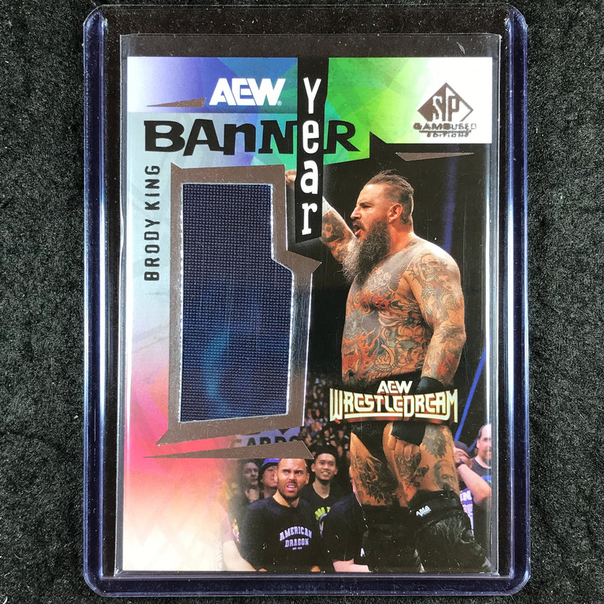 2025 AEW SP Game Used BRODY KING Banner Year Event 3 Relic #BK