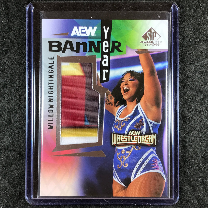 2025 AEW SP Game Used WILLOW NIGHTINGALE Banner Year Event 3 Relic #WN