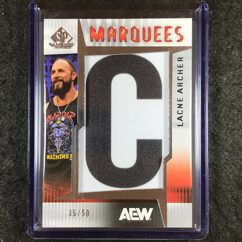 2025 AEW SP Game Used LACNE ARCHER Marquees "C" Relic 35/50
