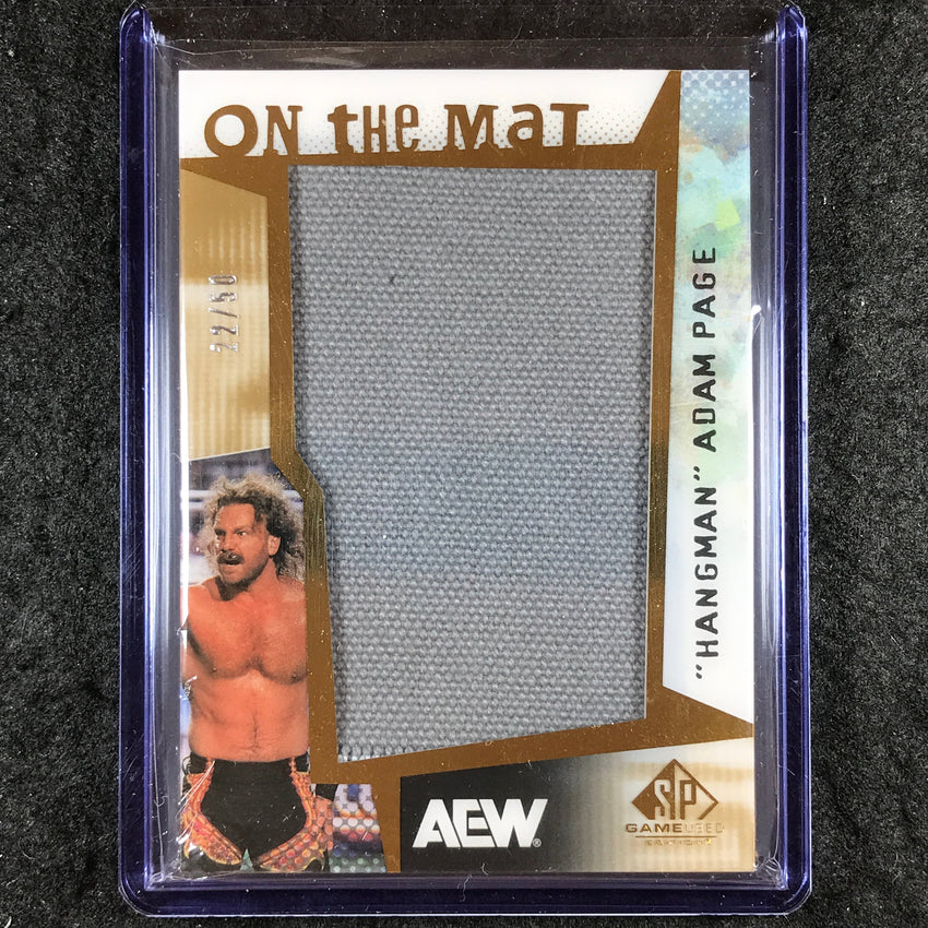 2025 AEW SP Game Used "HANGMAN" ADAM PAGE On The Mat Relics 22/50