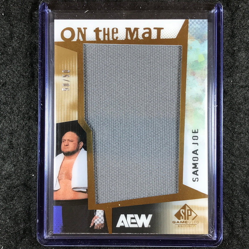 2025 AEW SP Game Used SAMOA JOE On The Mat Relics 50/50
