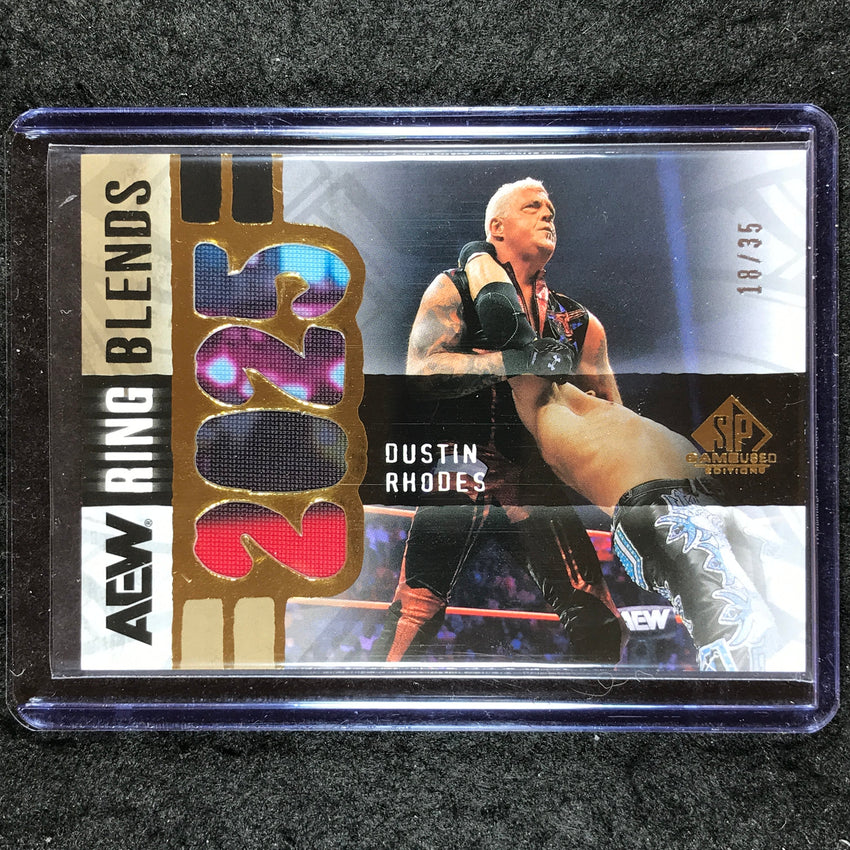 2025 AEW SP Game Used DUSTIN RHODES AEW Ring Blends Relic 18/35