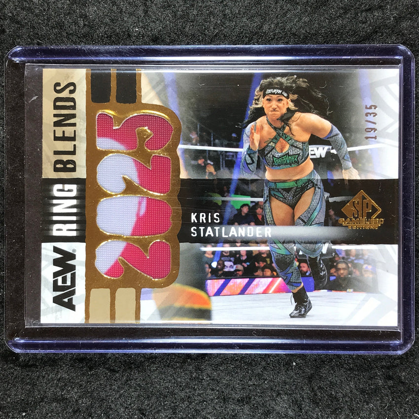 2025 AEW SP Game Used KRIS STATLANDER AEW Ring Blends Relic 19/35