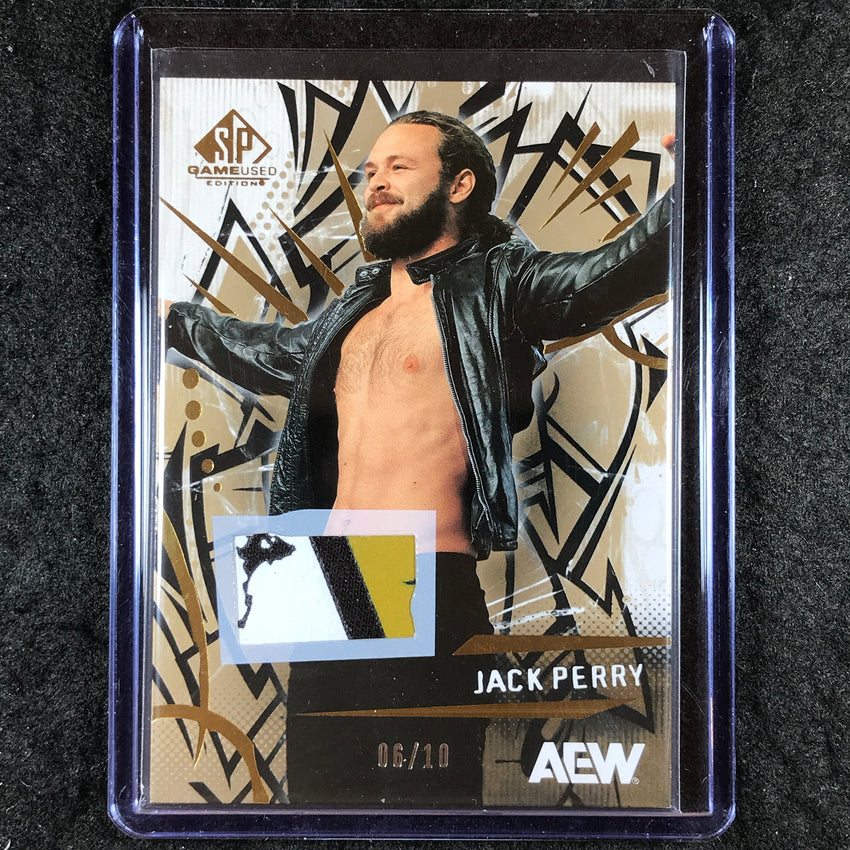2025 AEW SP Game Used JACK PERRY Premium Memorabilia Relic Gold 6/10