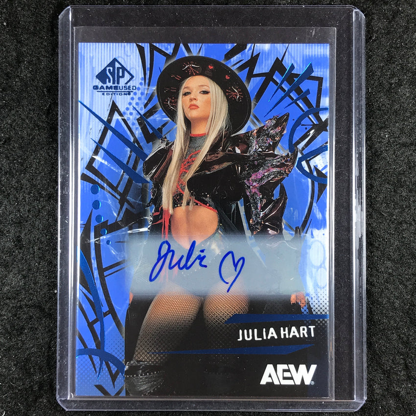 2025 AEW SP Game Used JULIA HART Base Autograph Blue #10
