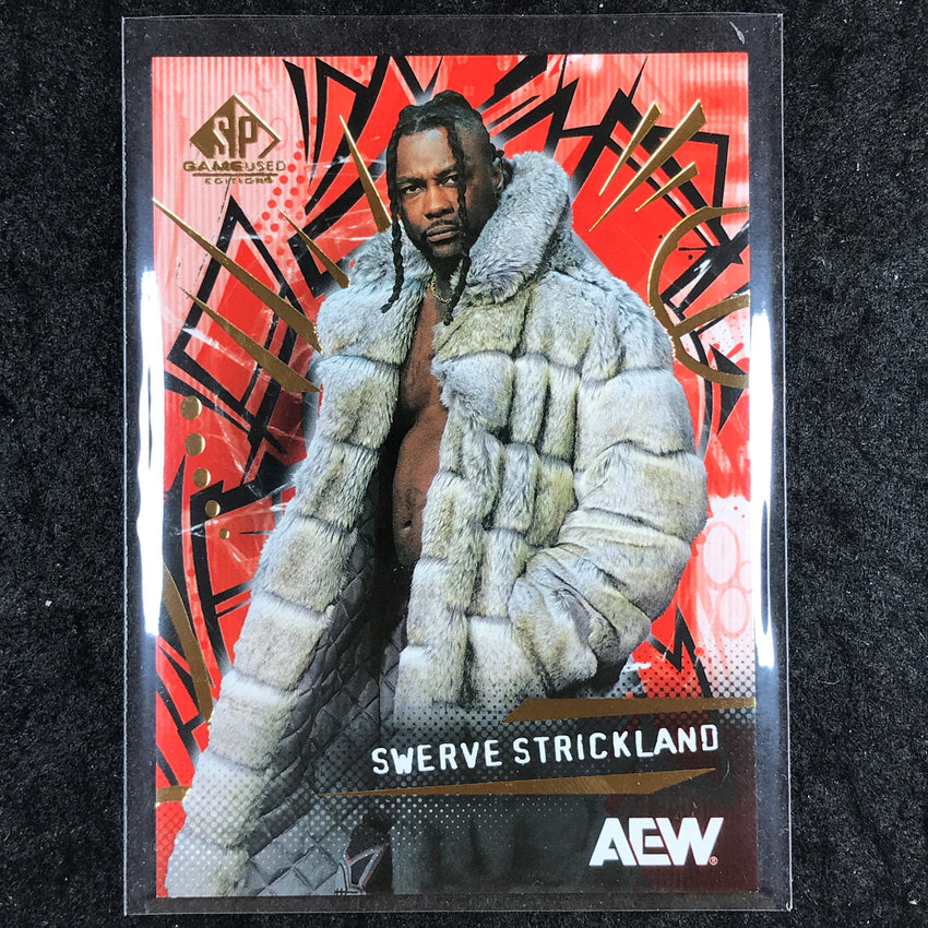 2025 AEW SP Game Used SWERVE STRICKLAND Base Red #50