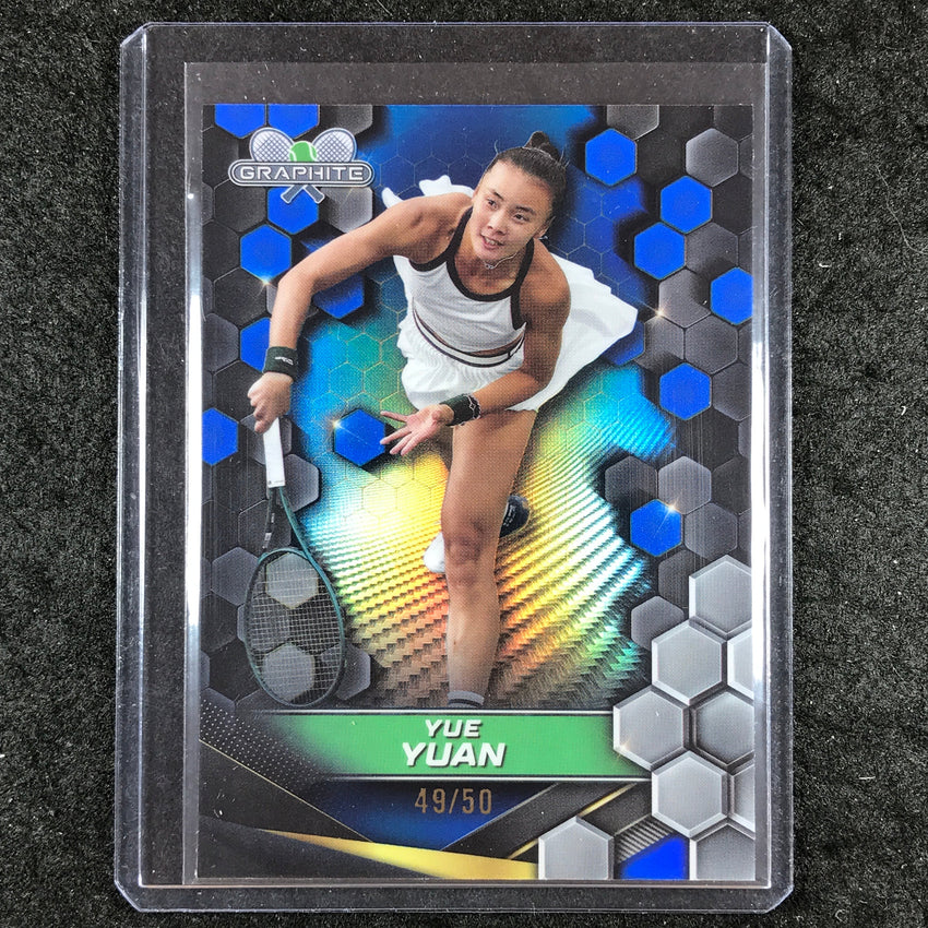 2024 Topps Graphite Tennis YUE YUAN Base Blue 49/50 #112