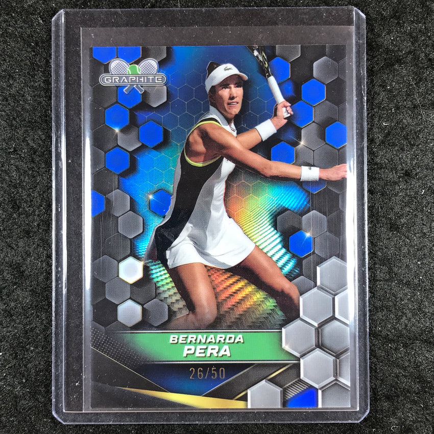 2024 Topps Graphite Tennis BERNARDA PERA Base Blue 26/50 #184