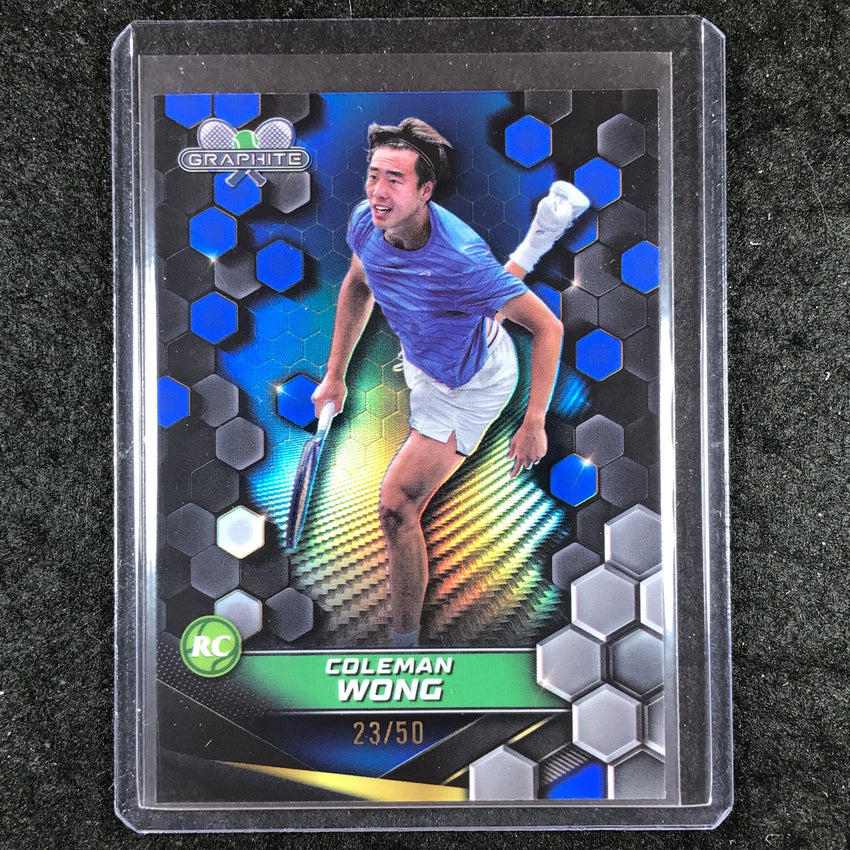 2024 Topps Graphite Tennis COLEMAN WONG Rookie Base Blue 23/50 #199