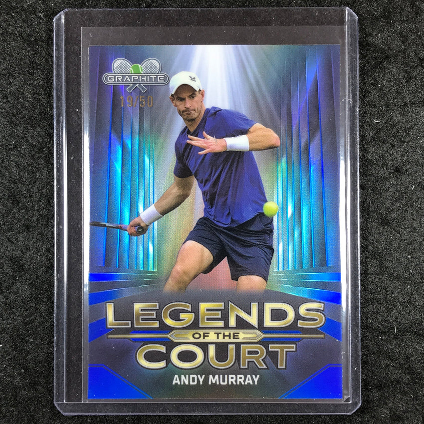 2024 Topps Graphite Tennis ANDY MURRAY Legends of the Court Blue 19/50 #AM