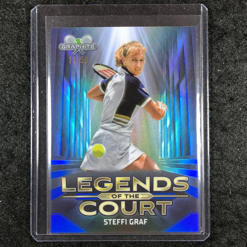 2024 Topps Graphite Tennis STEFFI GRAF Legends of the Court Blue 11/50 #SG