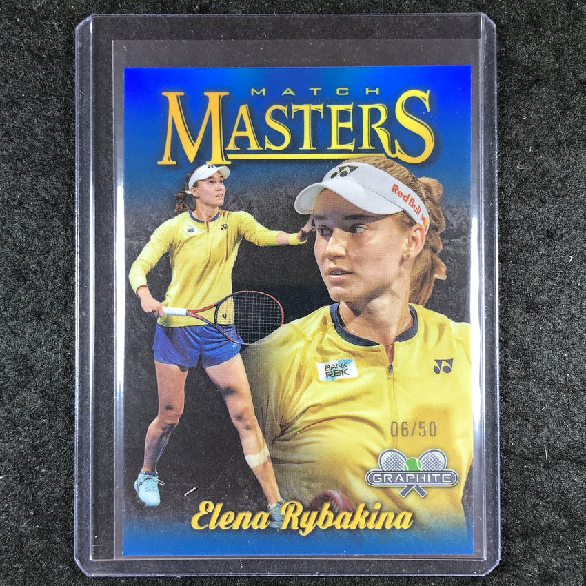 2024 Topps Graphite Tennis ELENA RYBAKINA Match Masters Blue 6/50 #ER
