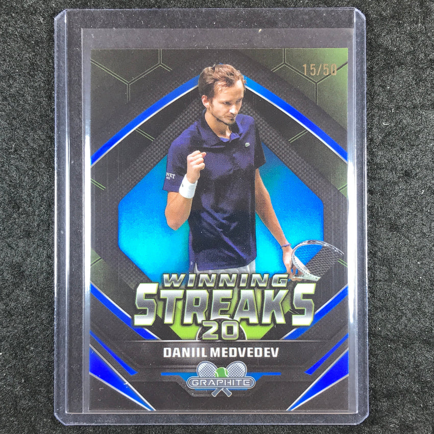 2024 Topps Graphite Tennis DANIIL MEDVEDEV Winning Streaks Blue 15/50 #DM