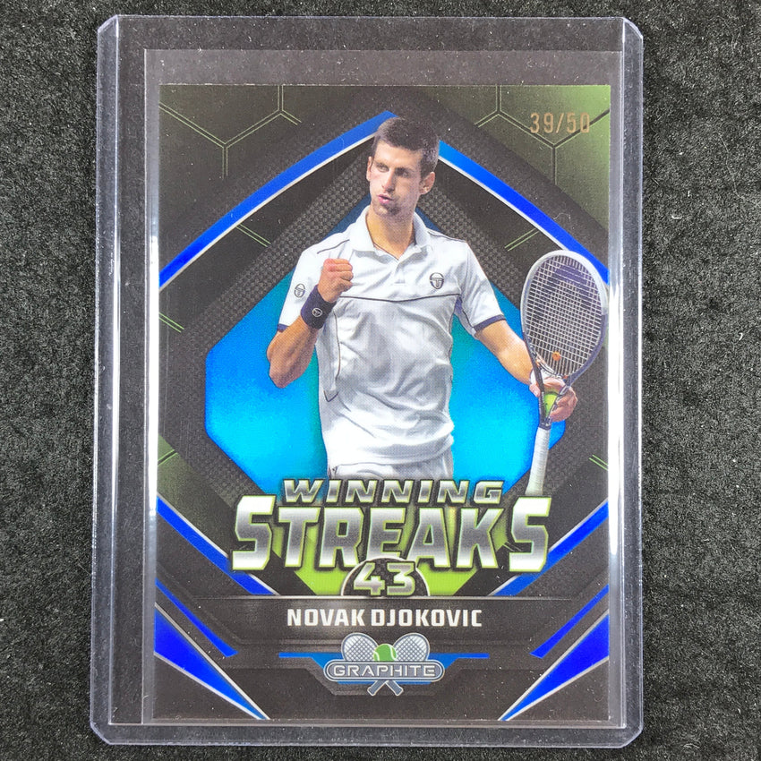 2024 Topps Graphite Tennis NOVAK DJOKOVIC Winning Streaks Blue 39/50 #ND