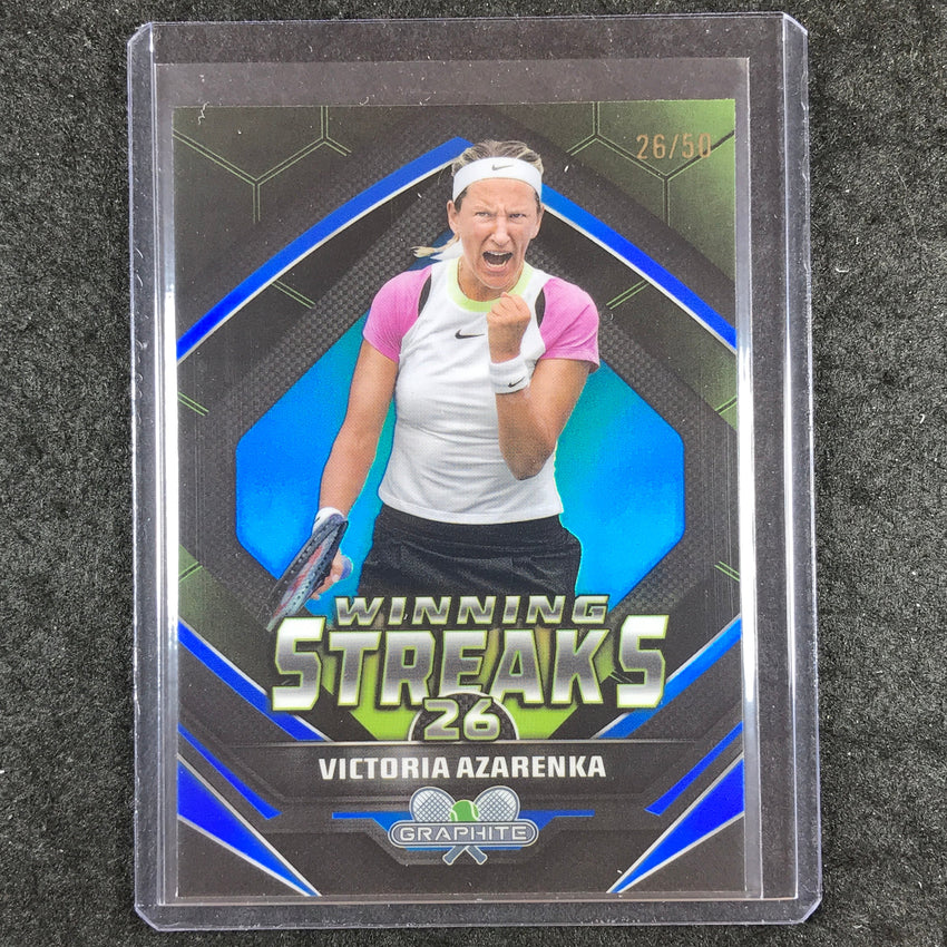 2024 Topps Graphite Tennis VICTORIA AZARENKA Winning Streaks Blue 26/50 #VA