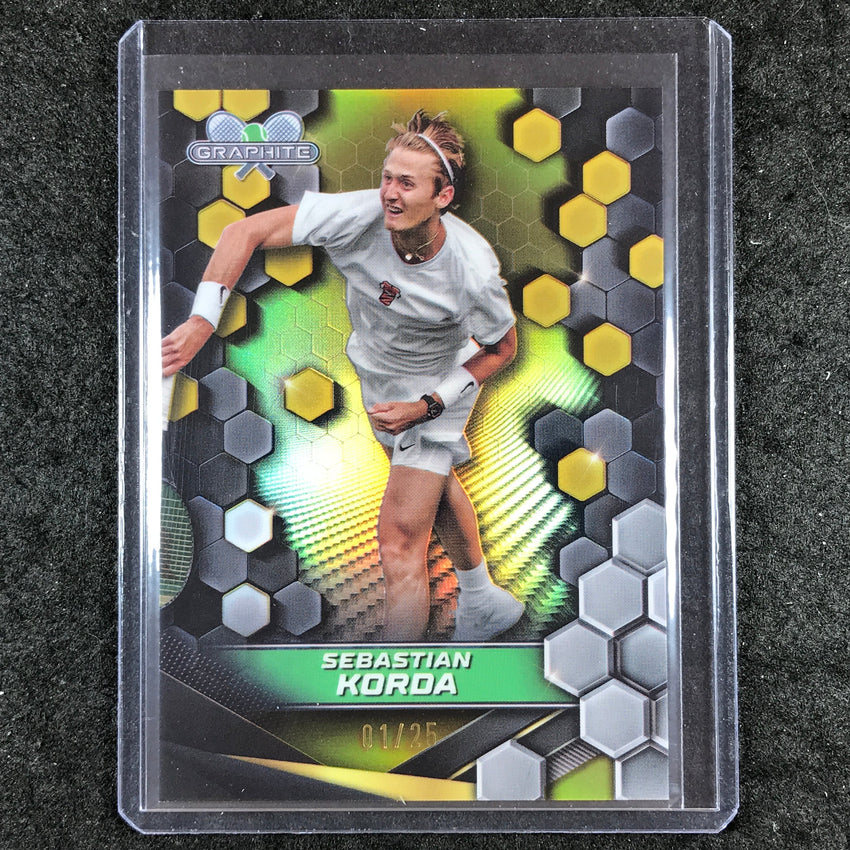 2024 Topps Graphite Tennis SEBASTIAN KORDA Base Gold 1/25 #30