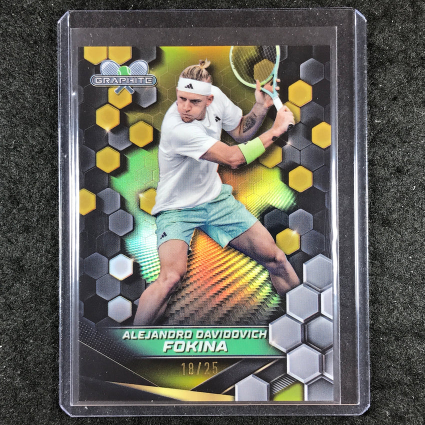 2024 Topps Graphite Tennis ALEJANDRO DAVIDOVICH FOKINA Base Gold 18/25 #31