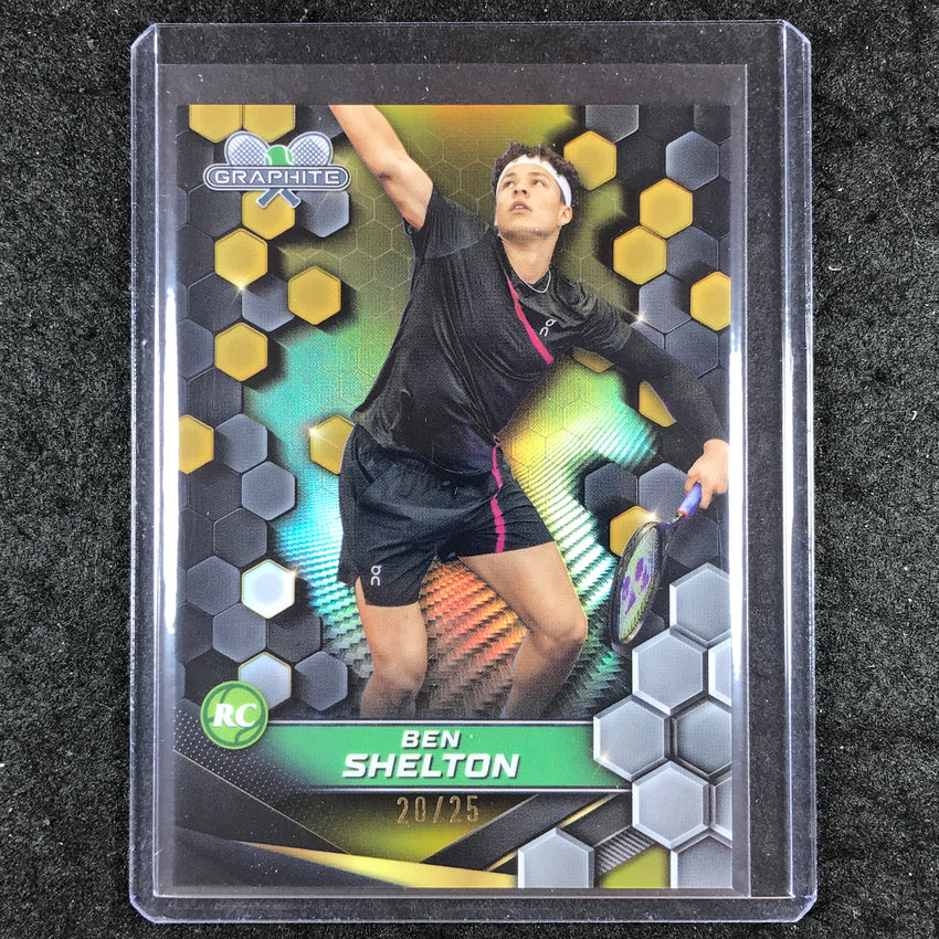 2024 Topps Graphite Tennis BEN SHELTON Rookie Base Gold 20/25 #125