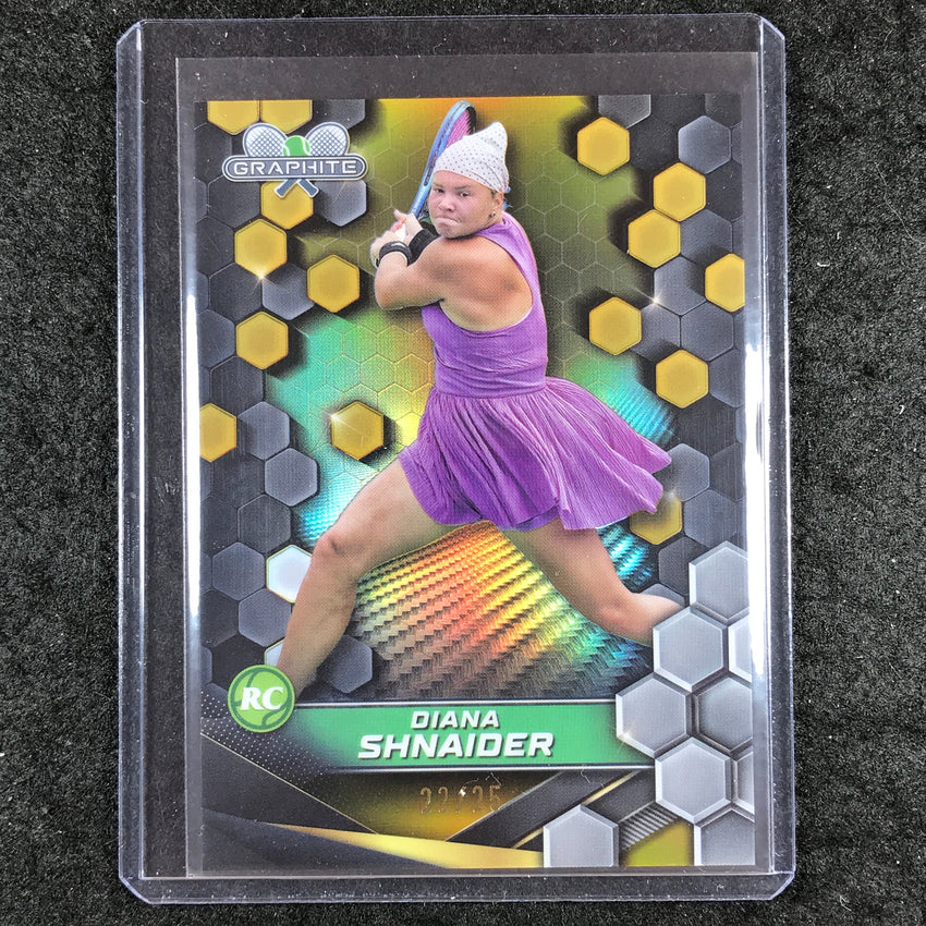 2024 Topps Graphite Tennis DIANA SHNAIDER Rookie Base Gold 22/25 #171