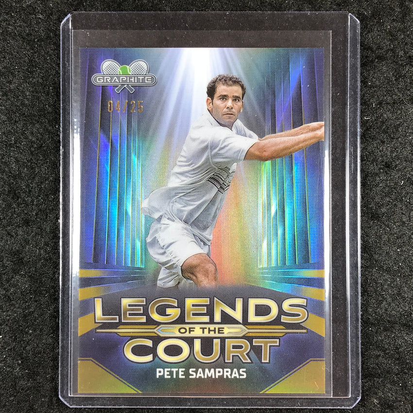 2024 Topps Graphite Tennis PETE SAMPRAS Legends of the Court Gold 4/25 #PS