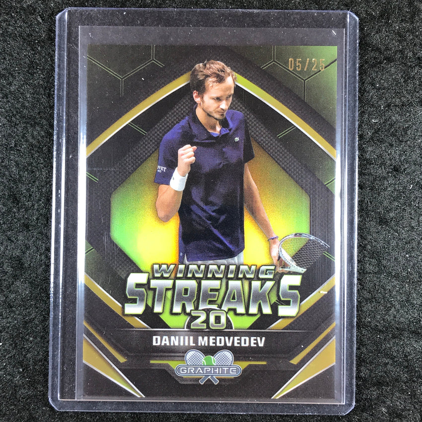 2024 Topps Graphite Tennis DANIIL MEDVEDEV Winning Streaks Gold 5/25 #DM