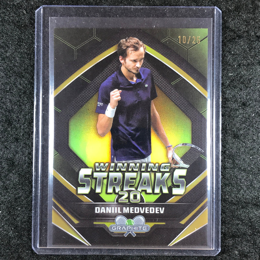 2024 Topps Graphite Tennis DANIIL MEDVEDEV Winning Streaks Gold 10/25 #DM
